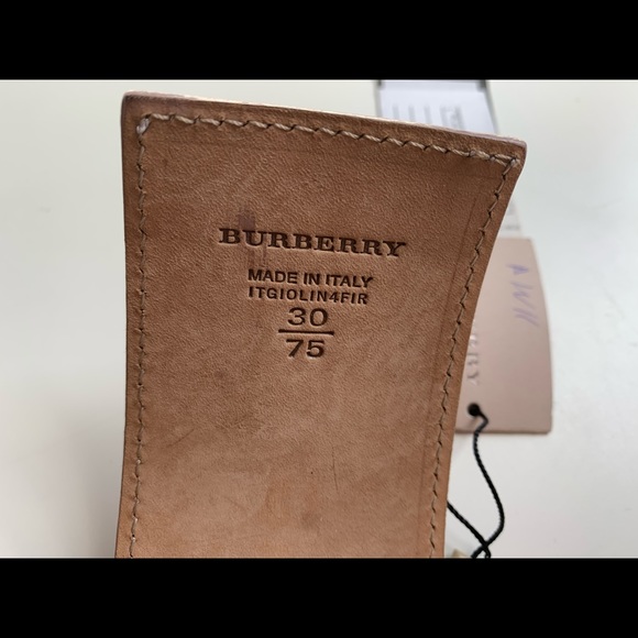 Auth Burberry python snakeskin belt pink sz 30/75 - Picture 4 of 15